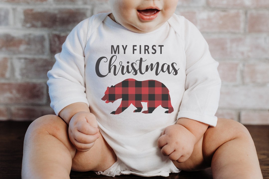 My First Christmas Bear SVG, Merry and Bright SVG, Christmas Magic SVG