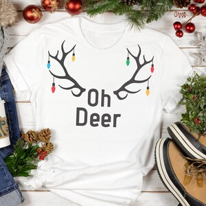 Oh Reh SVG, Rentier SVG, Lustiges Rentier SVG, Lustiges Weihnachtsshirt, Weihnachtsgeschenk, Weihnachtsbecher, Sublimation Grafik
