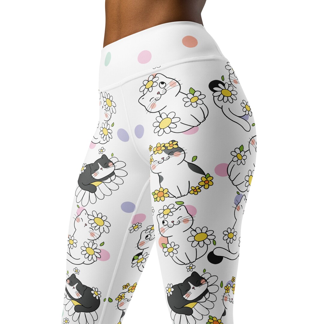 Super Stretchy Cat Print Leggings for Cat Lovers Perfect - Etsy