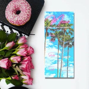 Miami Bachelorette Party Itinerary Flyer