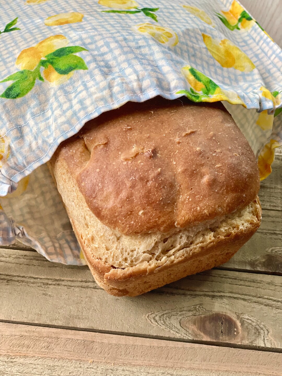 Beeswax Bread Storage Bag, Sourdough Bread Bag, Beeswax Reusable Lined