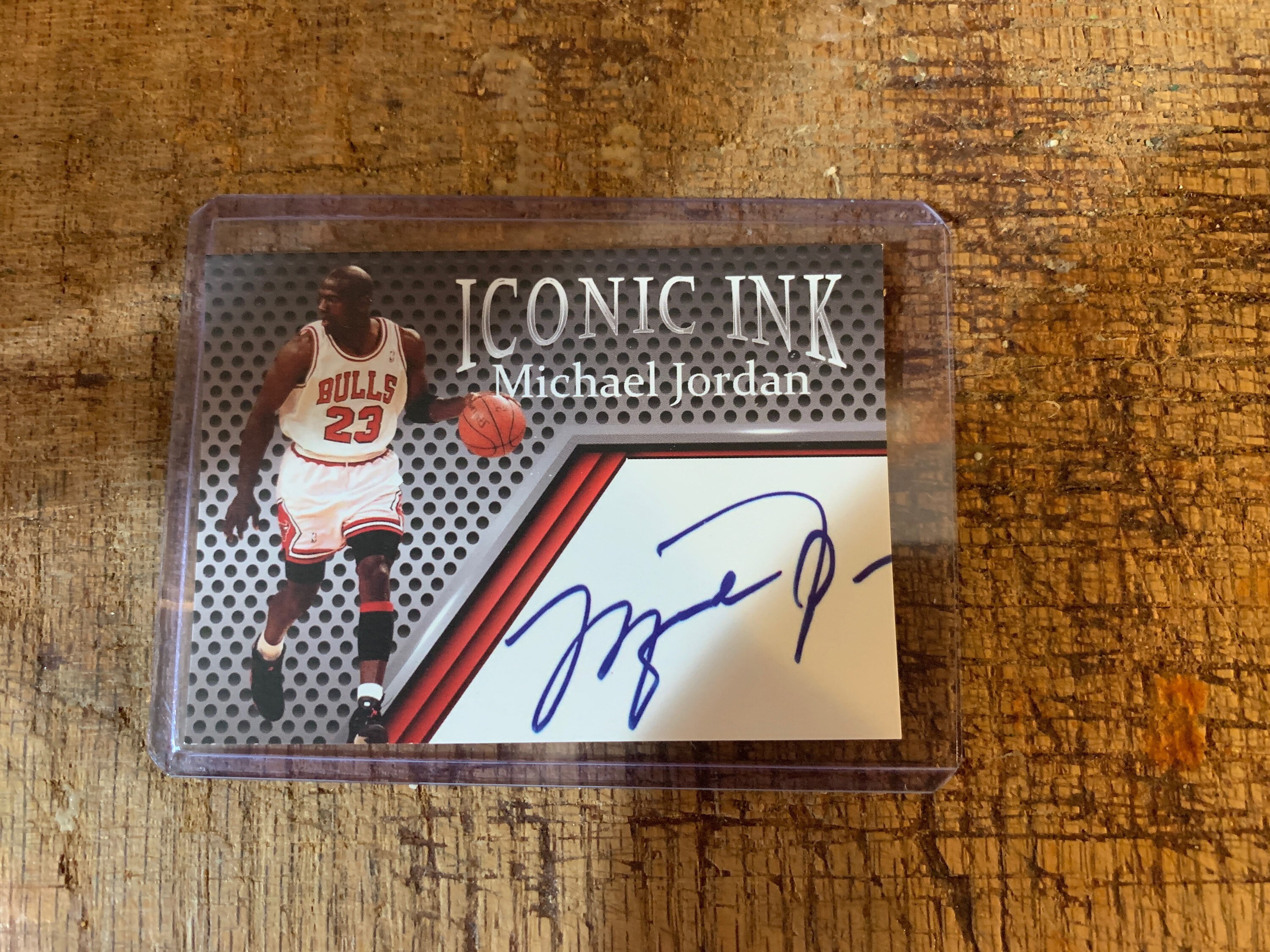 Michael Jordan Iconic Ink Facsimile Signature Edition W/ Reprint 
