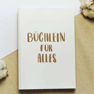 Büchlein für Alles - Bullet Journal mit vorgefertigten Kategorien: z.B. Kalender, Rezepte, Dankbarkeits-Tagebuch, Gewichtstracker, etc.