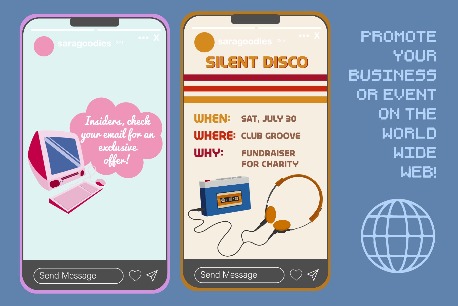 Retro Tech Illustration Pack - Etsy
