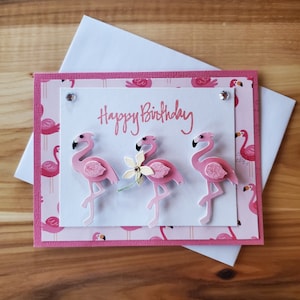 Happy Birthday Flamingos