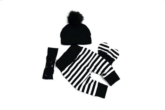 Black and white newborn outfit hotsell