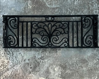 Wrought Iron Balcony for Dollhouse/ PLA Fence - Handmade Dollhouse Accessory