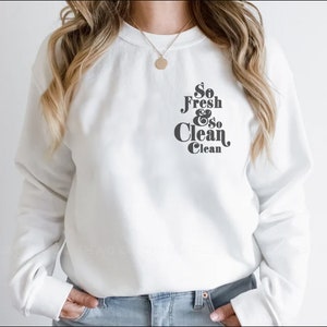 Zo fris en zo schoon SVG vectorafbeelding - schattige SVG voor T-shirt, vinyl sticker, vector, afbeelding, Cricut, silhouet, digitaal, Instant download