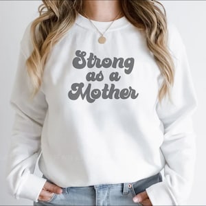 Fuerte como una madre SVG Vector Graphic - Lindo SVG para camiseta, calcomanía de vinilo, vector, gráfico, cricut, silueta, digital, descarga instantánea