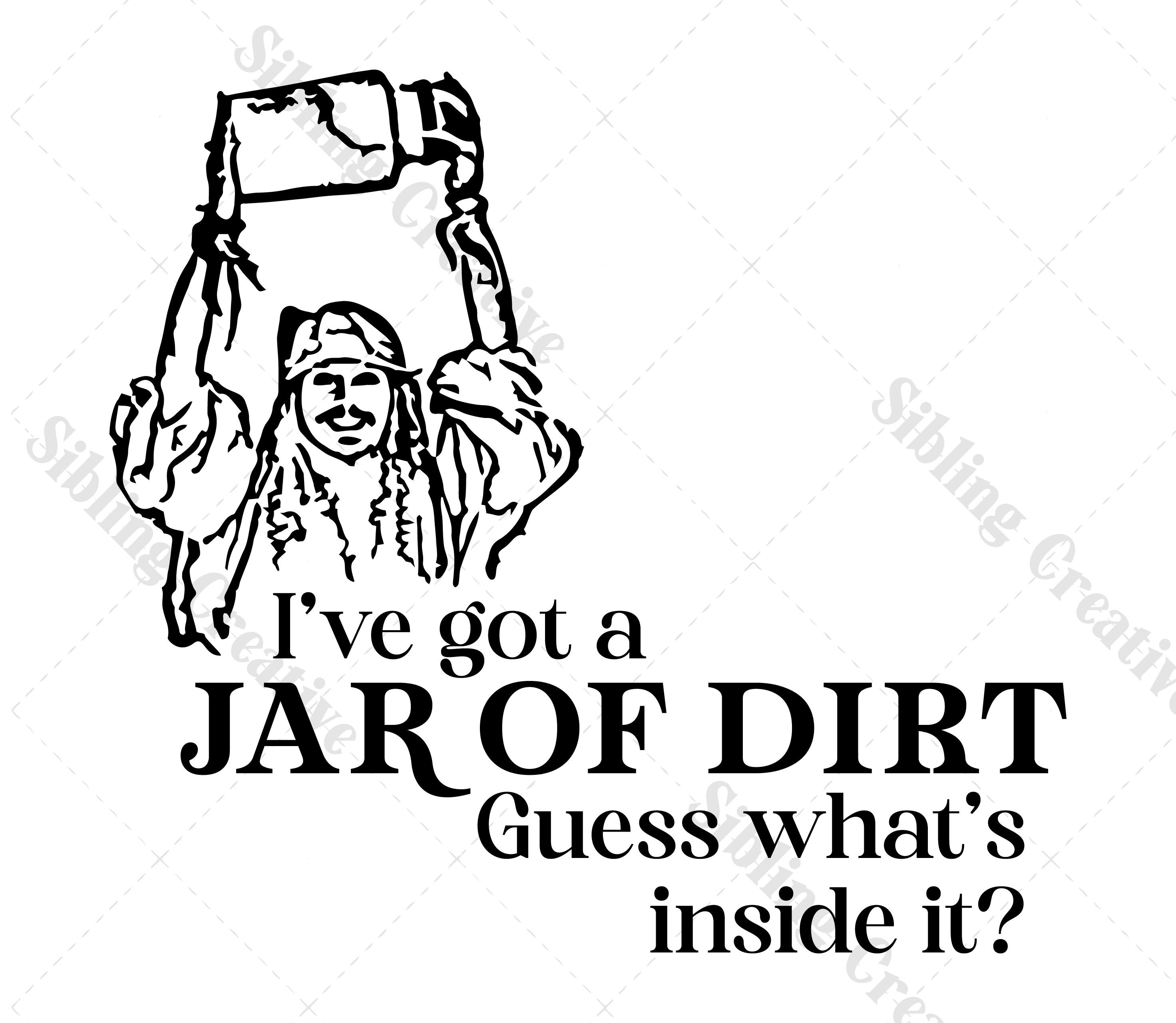 I've Got a Jar of Dirt SVG Vector Graphic Johnny Depp, Justice for