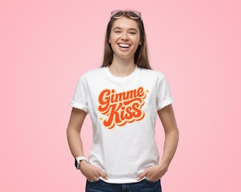 Gimme Kiss SVG – Quote, Graphic (Digital Download)