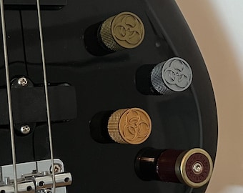 Biohazard (1) Guitar Knob – 3D printed resin, split-coarse, multi-color