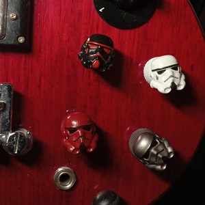 Star Wars Stormtrooper Knob – 3D-Printed Handpainted Resin Guitar/Mixer Knob