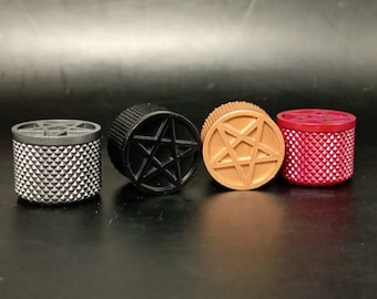 Pentagram 3D-Printed Resin Guitar Knob – Multi-Color, Split-Coarse