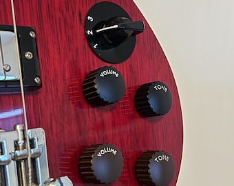 One 1957 Harmony H56 Cupcake-Style Replica Knob (1x) – 3D-Printed Handpainted Guitar/Mixer/Pedal Knob