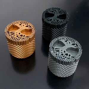 Handmade guitar knob &quot;Yggdrasil&quot; - 3D printed in various colors - for potentiometers, electric guitars, mixers - resin