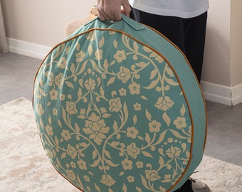 Contar Multi-Purpose Filled Pouf, Floor Cushion, Garden Cushion, Balcony Cushion, Round Cushion