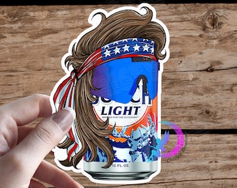 Mullet Beer Can Sticker - Bush Light Deer Hunter Special Edition - High Quality & Water Resistant!