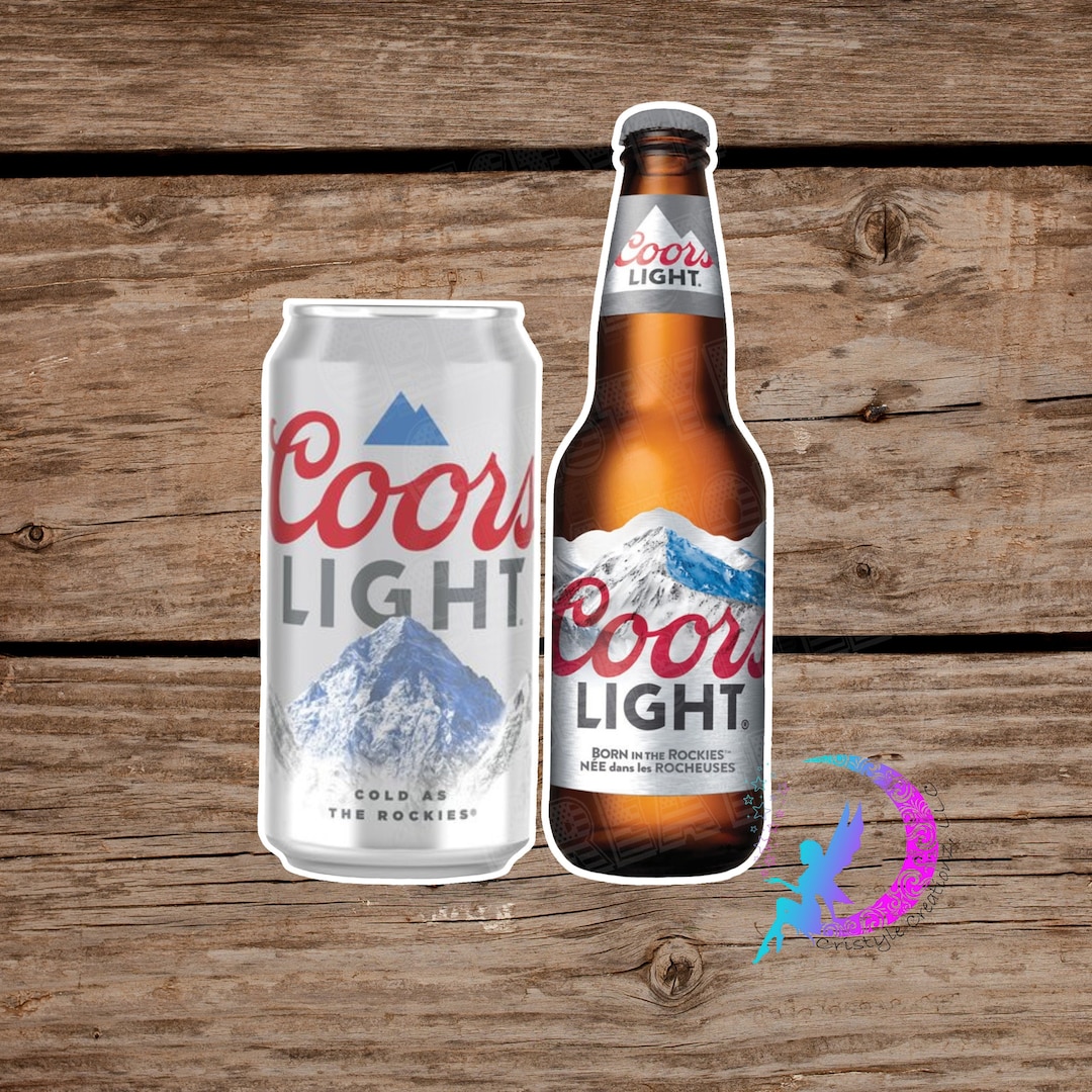 Coor Light Beer Sticker Beer Can or Beer Bottle High Quality Waterproof
