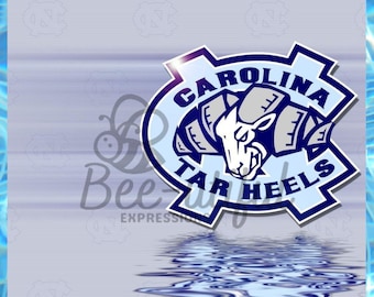 UNC Tarheels Sublimation tumbler design