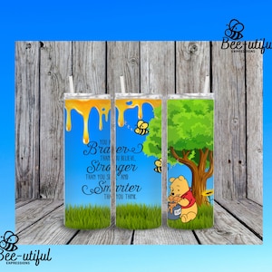 Winnie The Pooh Sublimation Tumbler Design