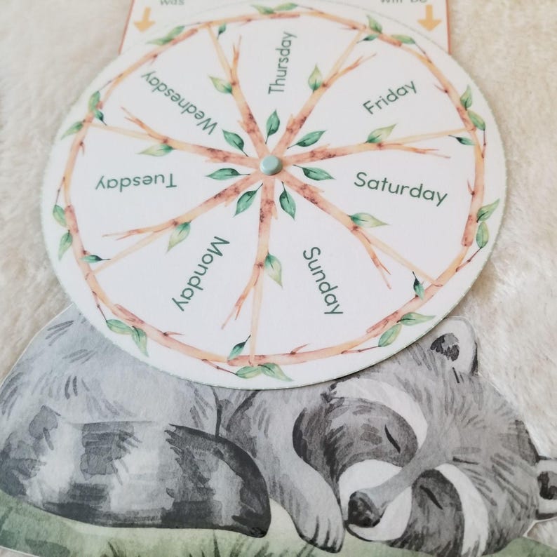 Days of the Week Circle Time Calendar Wheels, Preschool Morning Time ...
