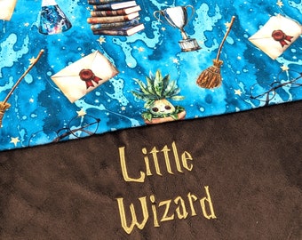 weiche Minky Decke, personalisierte Babydecke, Zauberhaftes Swaddle, weiche Minky Decke, Alrauner Decke, Baby Geschenk