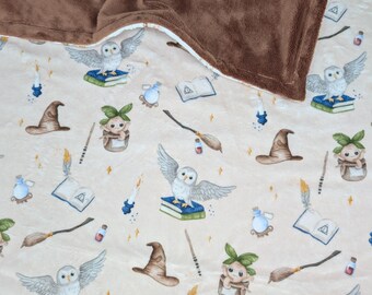 Personalized Mandrake Minky Blanket – Custom Name Fantasy Throw