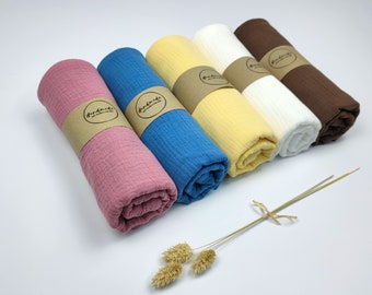muslin baby blanket, double gauze baby swaddle, organic cotton blanket, newborn baby blanket, baby shower gift