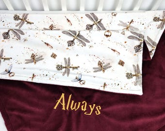 Dragonfly Super Soft Minky Blanket, Little Wizard Baby Gift