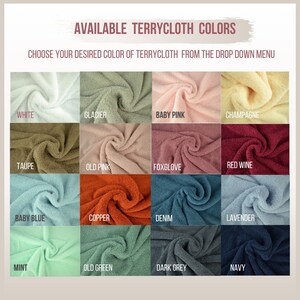 Available poncho colors