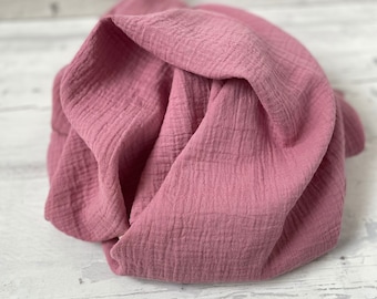 summer baby blanket, muslin baby blanket, double gauze baby swaddle, organic cotton blanket, newborn baby blanket, baby shower gift