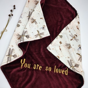 Etsy harry potter blanket hotsell
