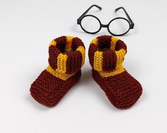 Baby wizard booties, Baby booties, Crochet baby wool shoes, Hand knitted baby shoes, Organic wool shoes, Newborn socks, Baby shower gift