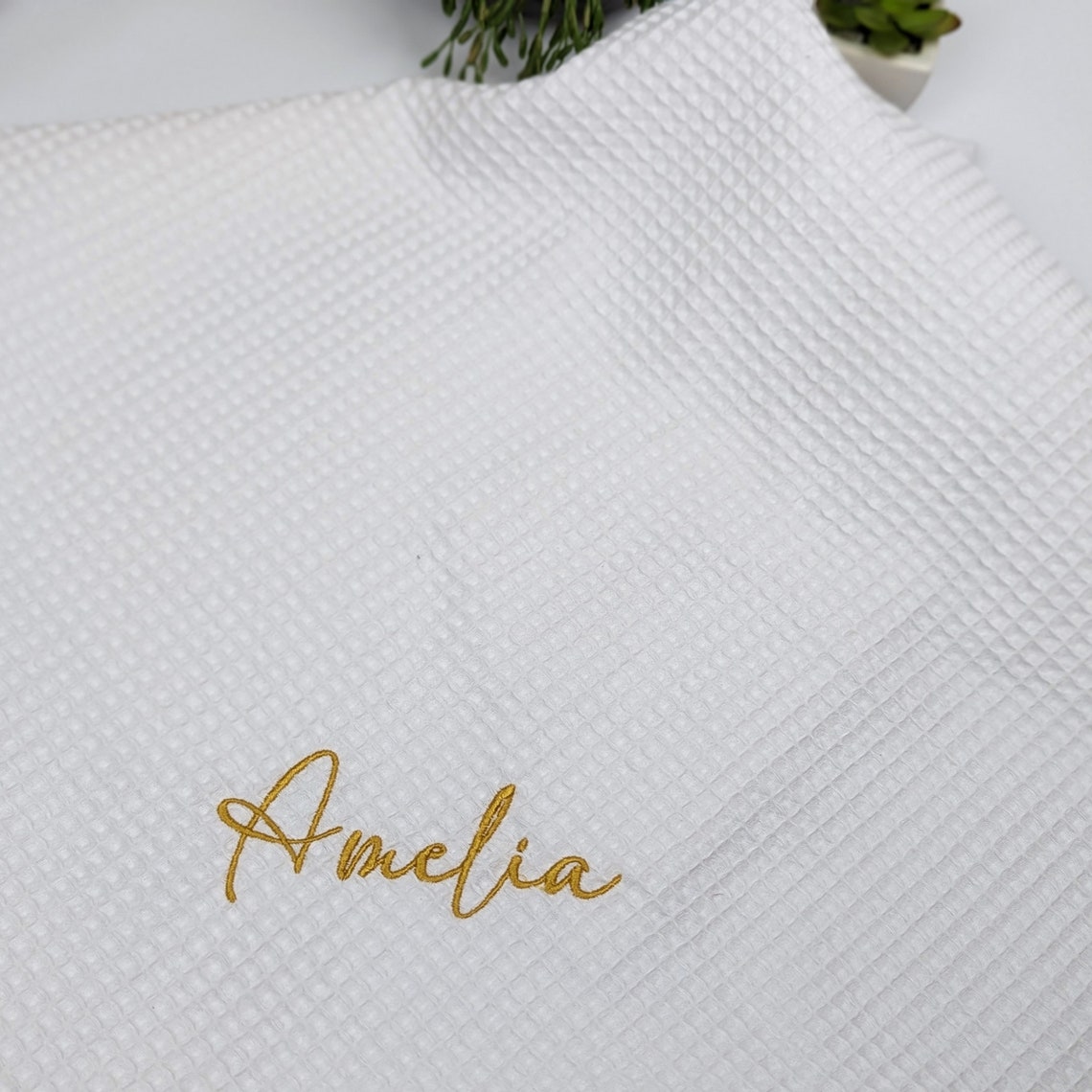 Personalized Baby Blanket Baby Waffle Blanket Organic Cotton Etsy