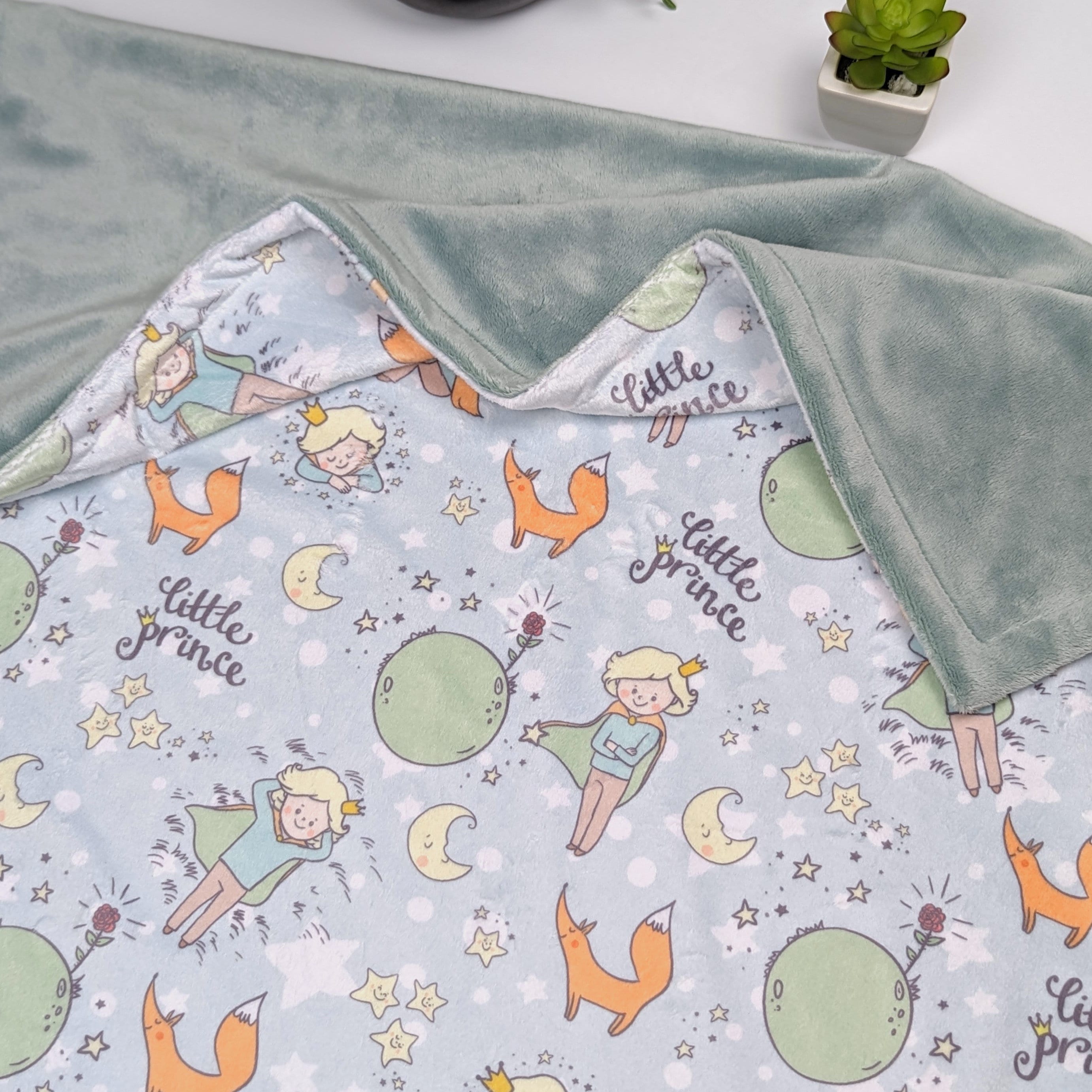 Little Prince Personalized Blanket, Custom Little Wizard Swaddle ...