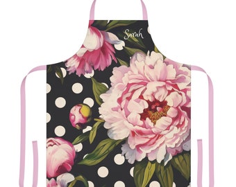 Zwart-wit Polka Dot lente bloementhema,