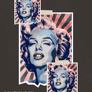 Pop Art Diva: Retro Whimsy Digital Paper (Digital File)