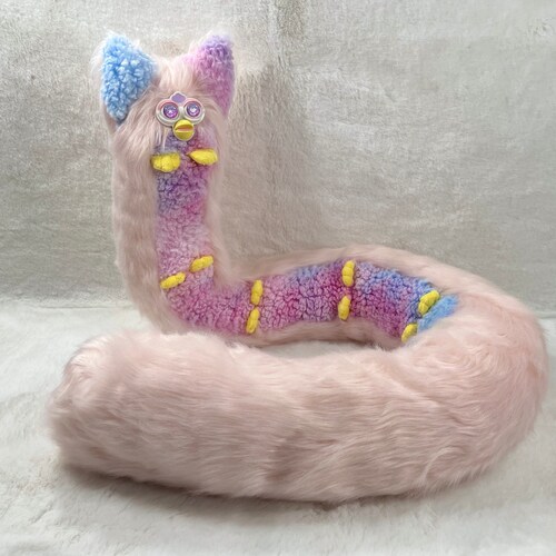 4.5ft Long Furby Pink Pastel Centipede