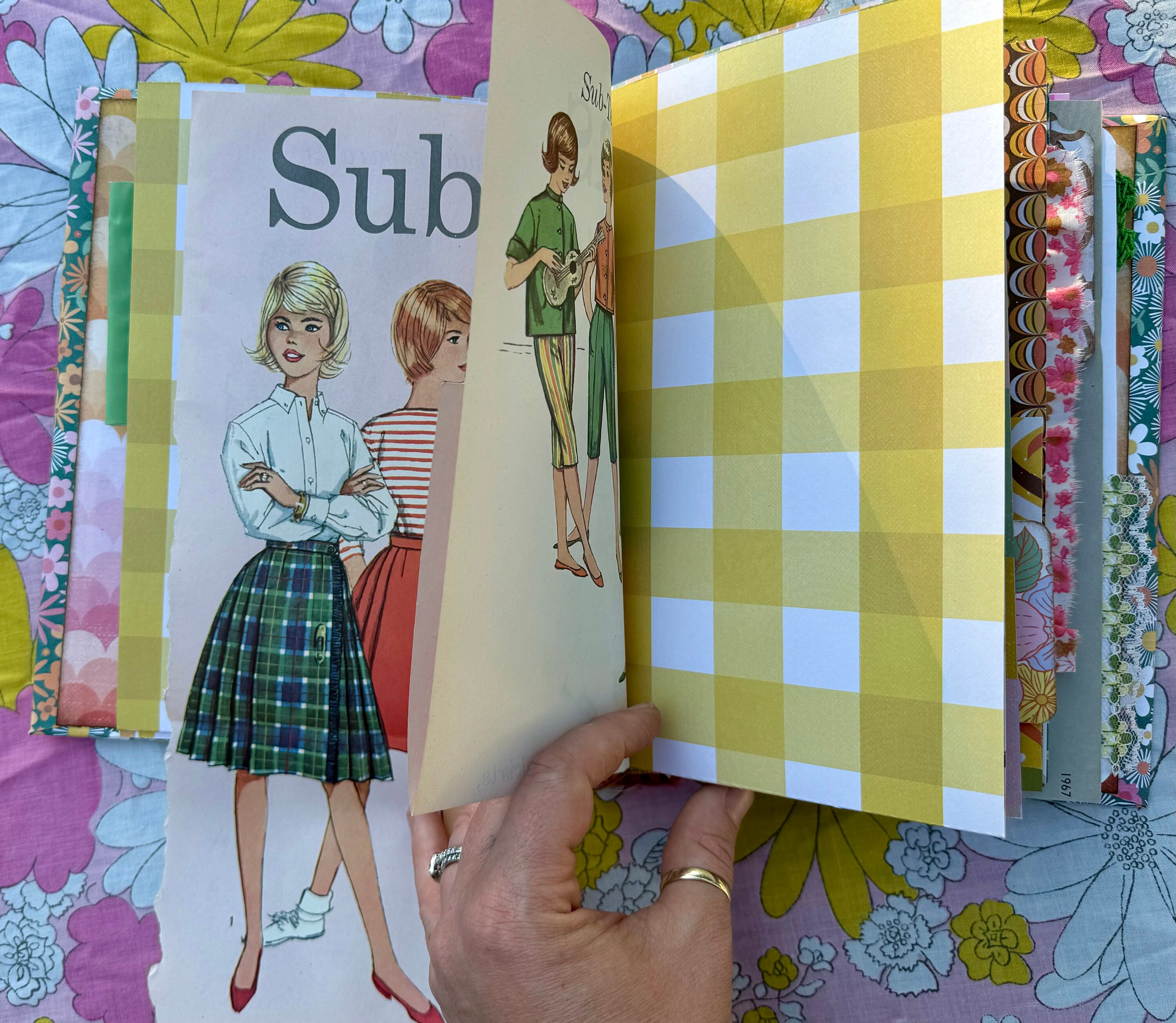 Retro Junk Journal Scrapbook Blank Book Memory Album Etsy