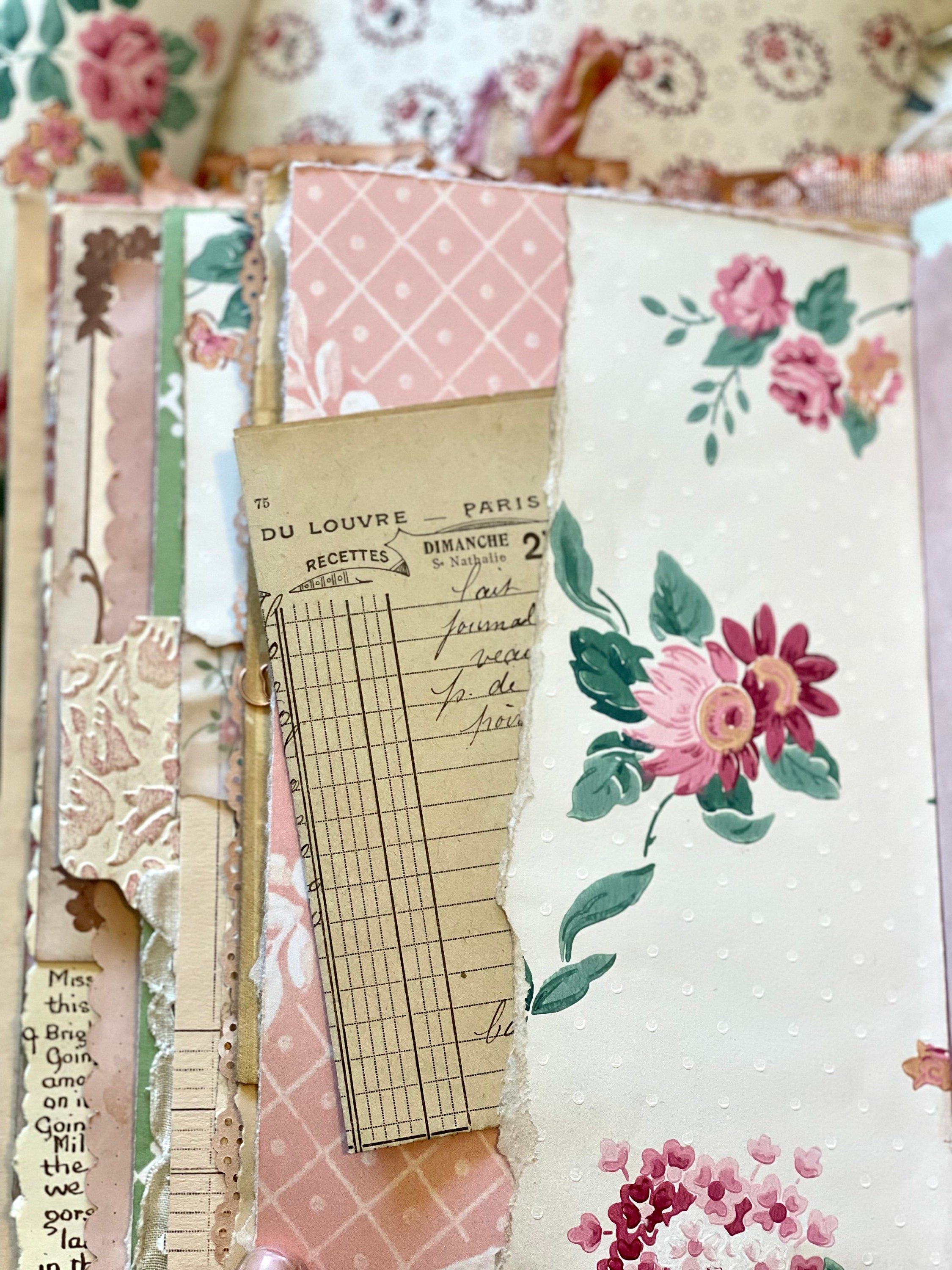 Vintage Wallpaper Sheets for Junk Journals and Crafting Etsy