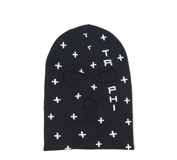 Black and White Ski Mask Trophi Apparel Etsy