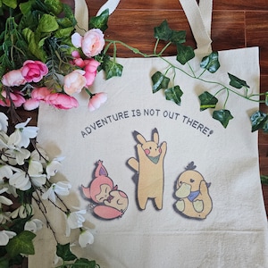Cute High Quality 100% Premium Cotton Mystery Dungeon Tote Bag V2