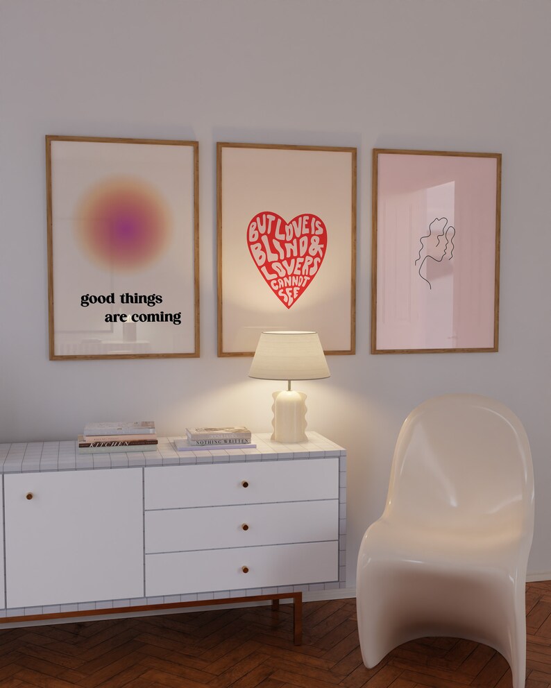 But Love is Blind and Lovers Cannot See Poster Minimalist Etsy