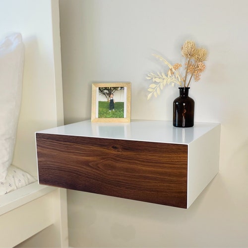 Floating Nightstand With Drawer Etsy