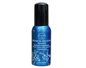 Wellness Mist Conflicts - Les Fleurs de Bach Imported French Natural Plant Based Ingredients Fragrance Collection