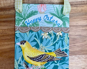 Ostara Mini Flag Decor Technique Mixte Artisanale 3 1/2 « x 5 » Équinoxe de printemps