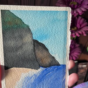 Ocean’s Embrace watercolor painting