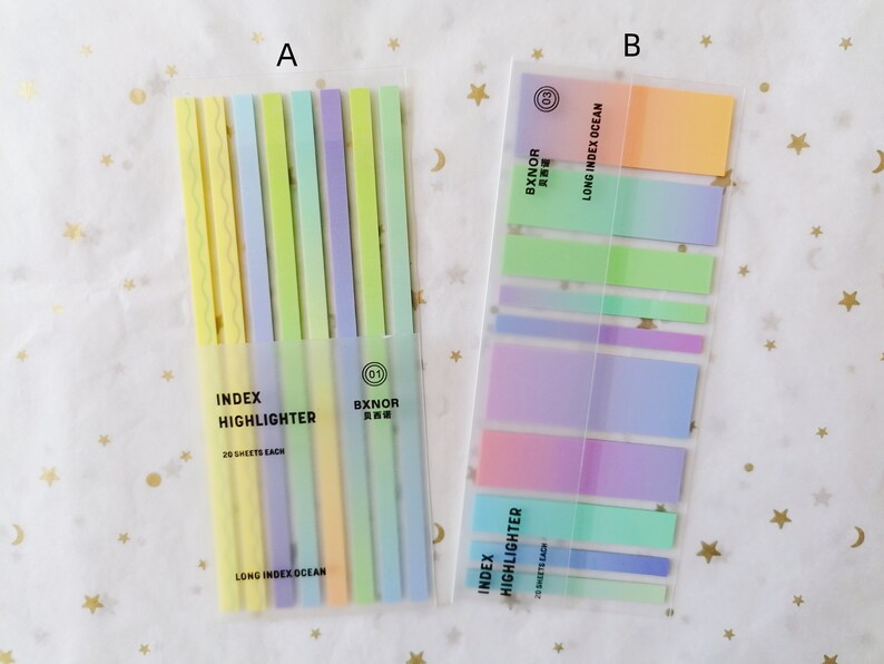 Pastel Color Long Index Sticky Tabs/ Slim Sticky Notes for Highlighting/ Reading Tabs/ Annotation Tabs/Bullet Journal/School Supplies image 8