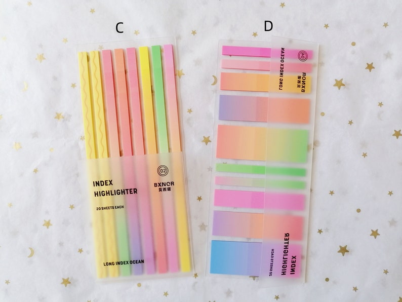Pastel Color Long Index Sticky Tabs/ Slim Sticky Notes for Highlighting/ Reading Tabs/ Annotation Tabs/Bullet Journal/School Supplies image 9